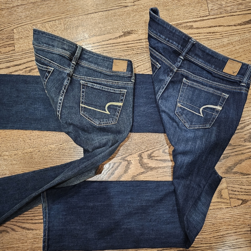 2 Pairs of American Eagle Slim Boot Stretch jeans - Picture 7 of 7